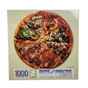 Bits and Pieces | NEW 1000 Pieces Pizza Pie Round Jigsaw Puzzle